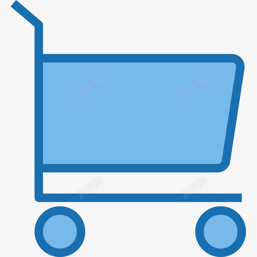 购物车购物和电子商务10蓝色图标svg_新图网 https://ixintu.com 电子商务 蓝色 购物 购物车