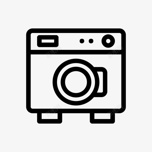 洗衣衣物干洗图标svg_新图网 https://ixintu.com 干洗 洗衣 洗衣房2 洗衣机 衣物
