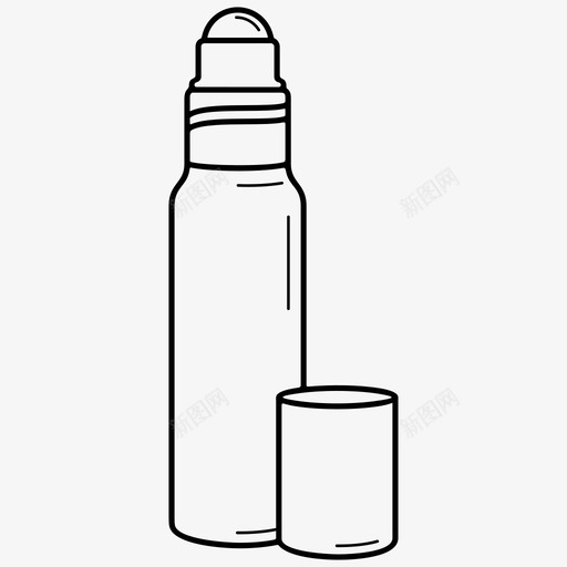 玻璃滚筒瓶除臭剂香水瓶图标svg_新图网 https://ixintu.com 滚球 滚筒 玻璃 除臭剂 香水瓶
