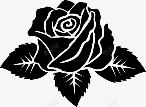 玫瑰花感情芬芳图标图标