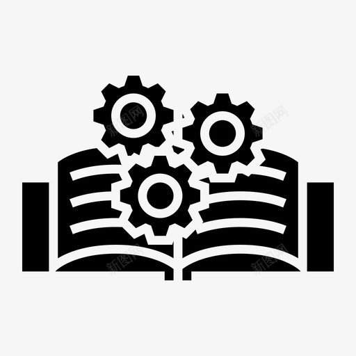 人工书籍智能图标svg_新图网 https://ixintu.com 书籍 人工 学习 智能 机器 网络