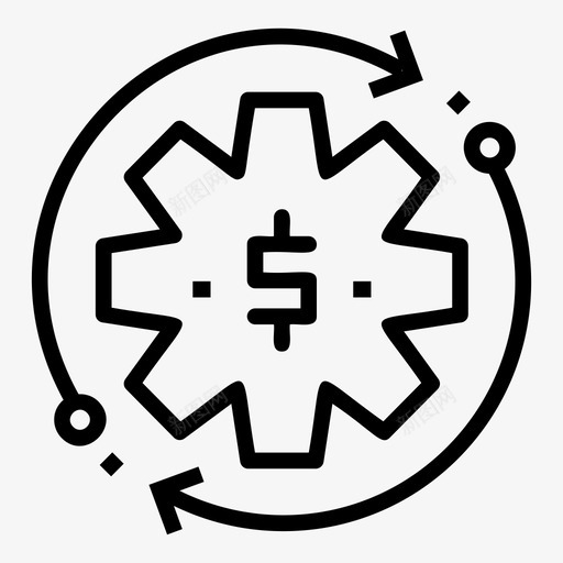 设置配置美元图标svg_新图网 https://ixintu.com 刷新 美元 设置 配置 银行和财务行图标 首选项