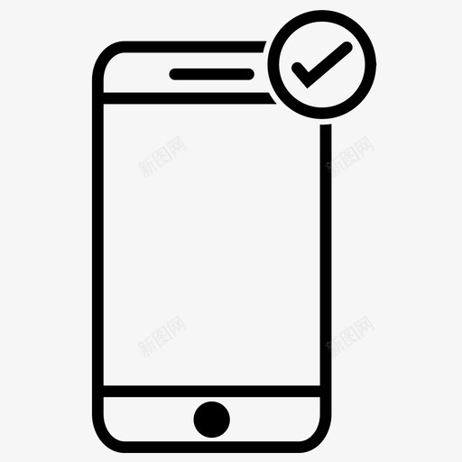 验证电话完成移动图标svg_新图网 https://ixintu.com 完成 智能手机 移动 验证 验证电话