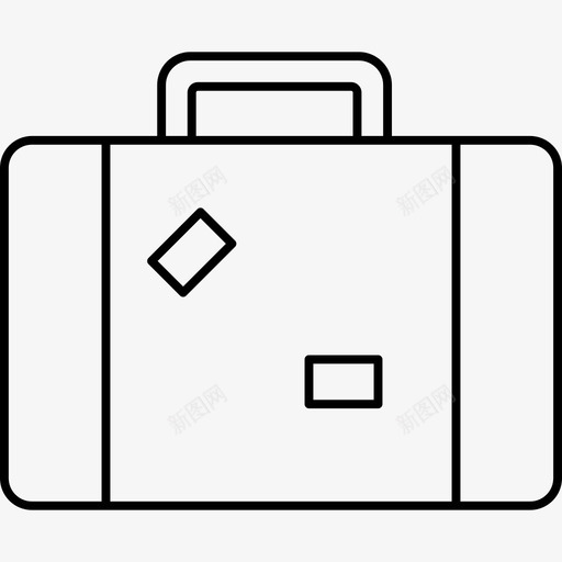 行李包公文包图标svg_新图网 https://ixintu.com 假日 公文包 图标 线路 细节 行李