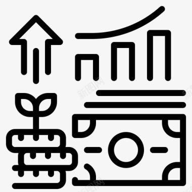 投资货币商业金融图标图标