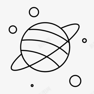 占星术行星太空图标图标