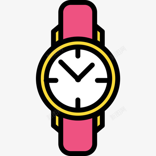 腕表时尚4线性颜色图标svg_新图网 https://ixintu.com 时尚4 线性颜色 腕表