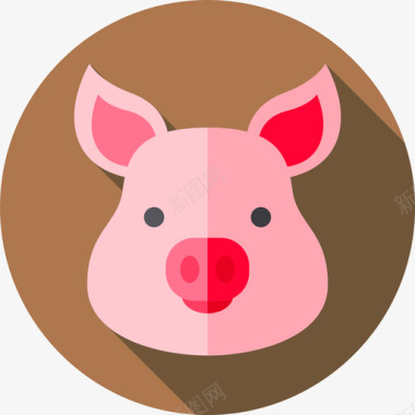 猪肉屠夫6扁平图标图标