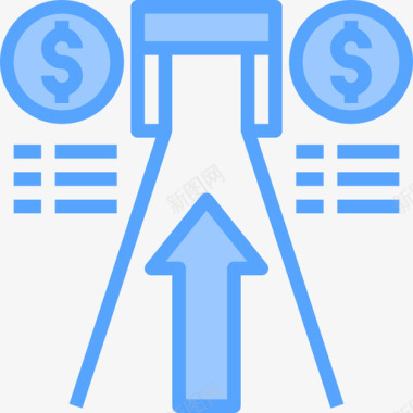 路银行和金融33号蓝色图标图标