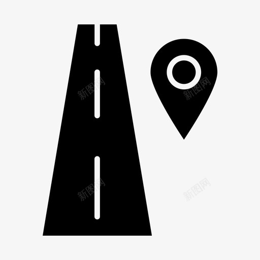道路位置方向路径图标svg_新图网 https://ixintu.com 交通 位置 商业 方向 标志 路径 道路