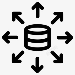 分发服务器数据数据分发数据库图标高清图片