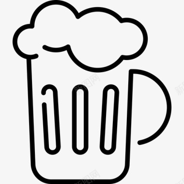 啤酒62号餐厅直系图标图标