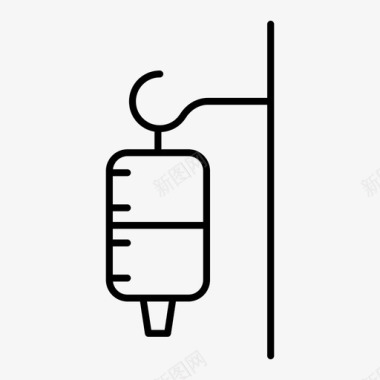 滴水瓶子静脉图标图标
