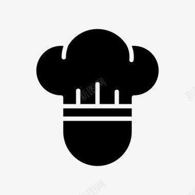 厨师帽炊具烹饪图标图标