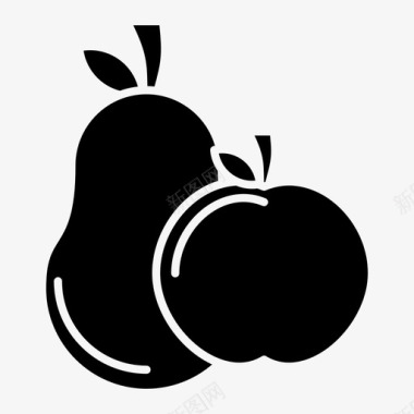 梨苹果食物图标图标