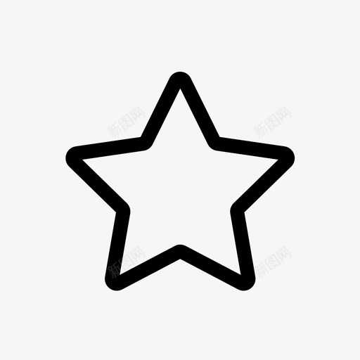 评价－描边星星svg_新图网 https://ixintu.com 评价－描边星星