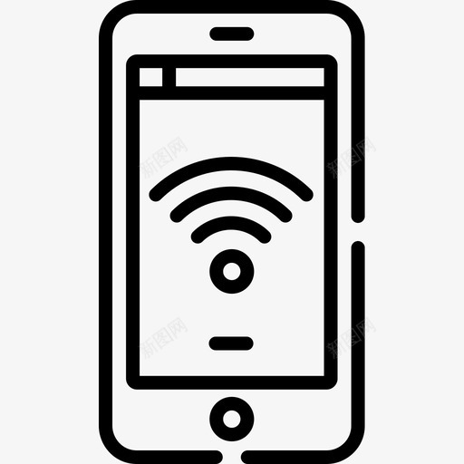 Wifi通信122线性图标svg_新图网 https://ixintu.com Wifi 线性 通信