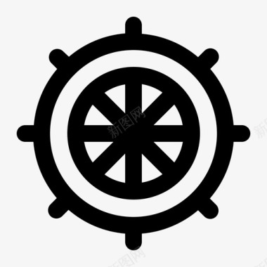 舵水手船图标图标