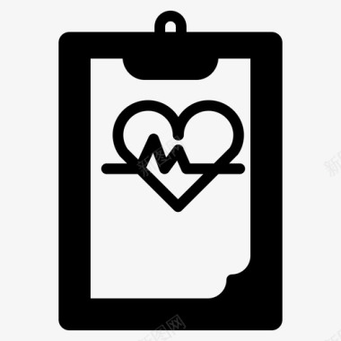 心脏报告治愈医生图标图标