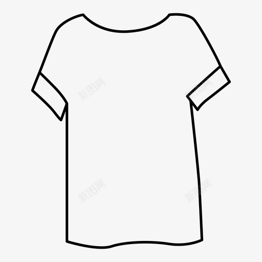 T恤衣服时装图标svg_新图网 https://ixintu.com T恤 时装 服装 衣服