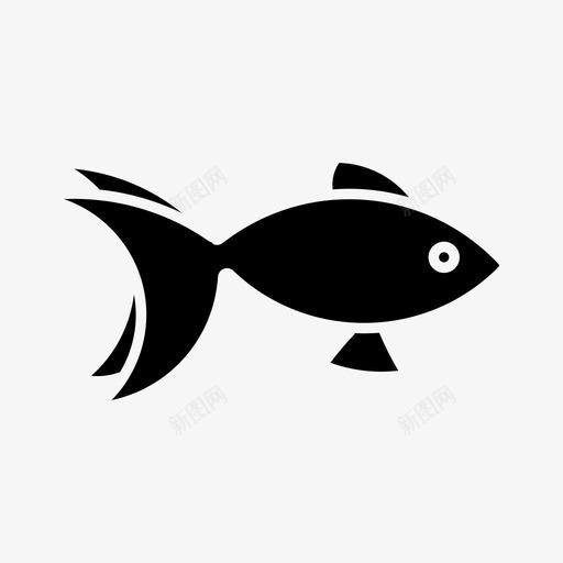 金鱼动物淡水鱼图标svg_新图网 https://ixintu.com 动物 奥兰 海洋 淡水鱼 金鱼