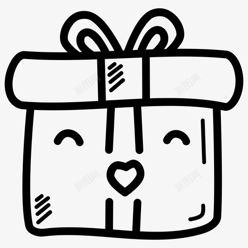 礼物盒子父亲节图标svg_新图网 https://ixintu.com 母亲节 涂鸦 父亲节 盒子 礼物