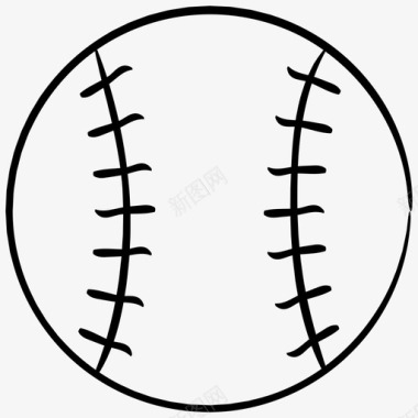棒球体育体育手绘图标图标