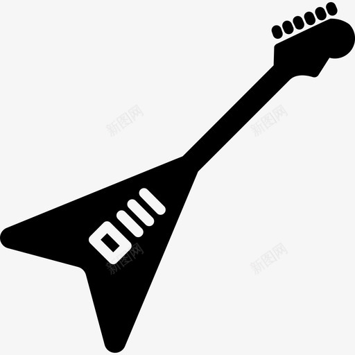 电吉他乐队娱乐图标svg_新图网 https://ixintu.com 乐器 乐队 乐队实心图标 娱乐 电吉他 音乐