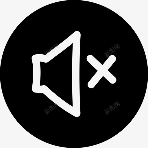 扬声器音频音乐图标svg_新图网 https://ixintu.com ui 徽章 扬声器 涂鸦 静音 音乐 音频