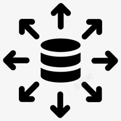 分发服务器数据库服务器存储图标高清图片
