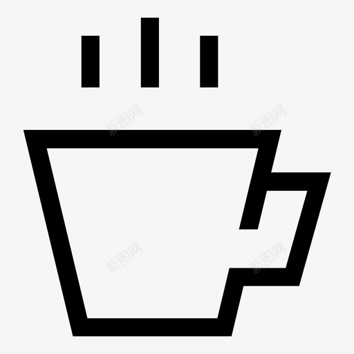 咖啡厅咖啡杯子图标svg_新图网 https://ixintu.com 会议室 咖啡 咖啡厅 小吃 杯子 标牌