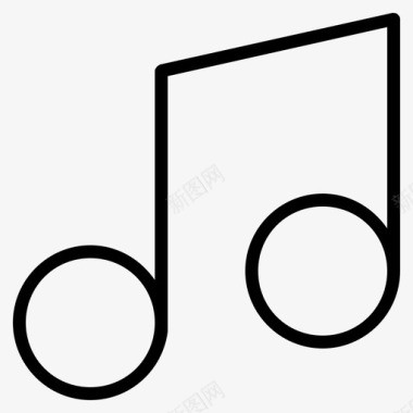 音符音频音乐图标图标