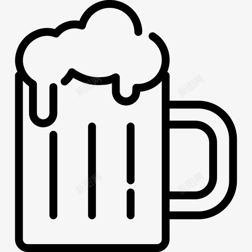 啤酒酒酒吧图标svg_新图网 https://ixintu.com 啤酒 巴西 狂欢节 玻璃杯 酒吧 饮料