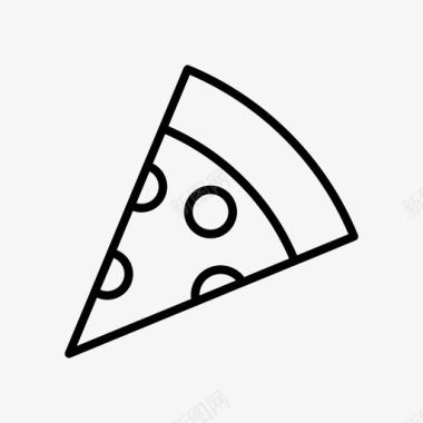 披萨食物快休息图标图标