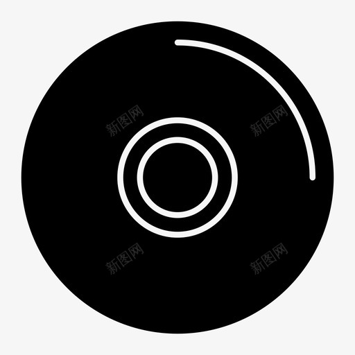 cd磁盘介质图标svg_新图网 https://ixintu.com cd 介质 固态内容 存储器 磁盘