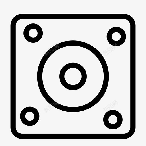 低音扬声器音频音量图标svg_新图网 https://ixintu.com 低音 图标 扬声器 用户界面 线图 网络 音乐 音量 音频