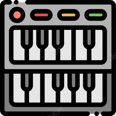 键盘瑞格9线性颜色图标图标