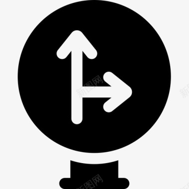 交通标志信号和禁令2填充图标图标