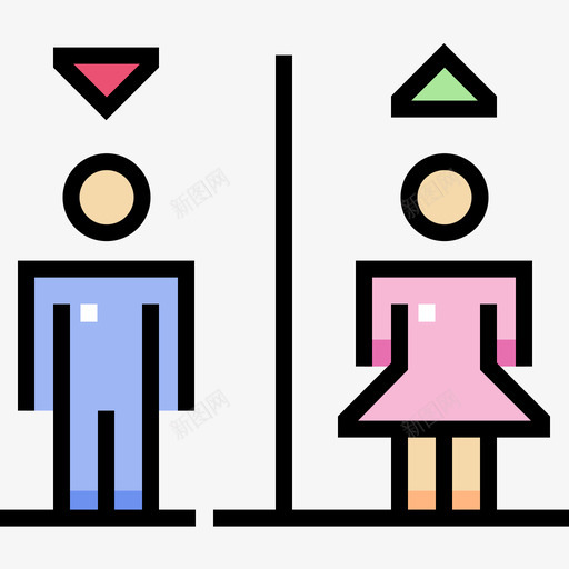 电梯公共服务7线性颜色图标svg_新图网 https://ixintu.com 公共服务 电梯 线性 颜色