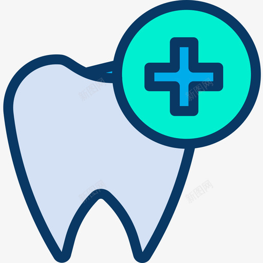 牙科护理牙科17线性颜色图标svg_新图网 https://ixintu.com 护理 牙科 线性 颜色