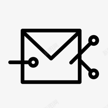 电子邮件服务器应用程序网络图标图标
