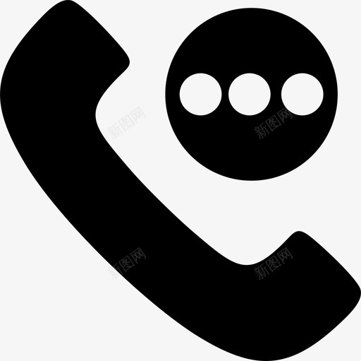 打电话聊天拨号图标svg_新图网 https://ixintu.com 人 打电话 拨号 电话 聊天 谈话