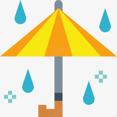 雨伞第5季平的图标图标