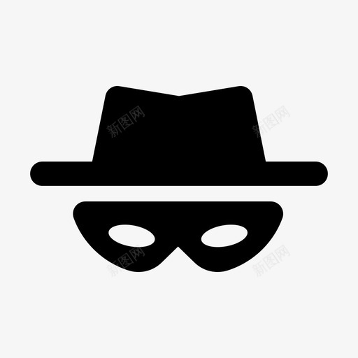 戴软呢帽的小偷窃贼犯罪图标svg_新图网 https://ixintu.com 商店 小偷 强盗 扒手 犯罪 窃贼 软呢帽