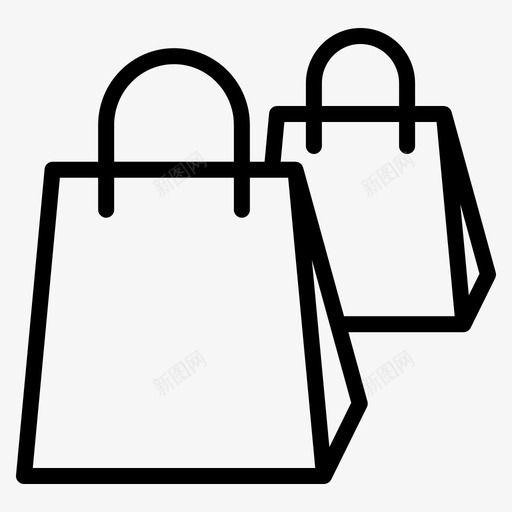 双袋采购电子商务图标svg_新图网 https://ixintu.com 双袋 商店 电子商务 购物 购物袋概述 采购