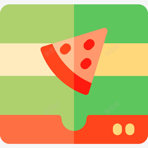 披萨外卖34平的图标svg_新图网 https://ixintu.com 外卖 平的 披萨