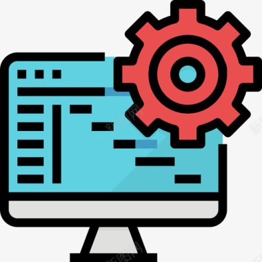 齿轮结构126线颜色图标图标