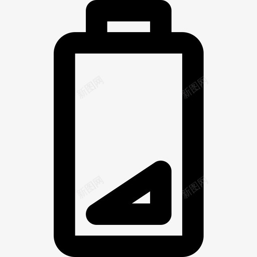 电池电量低电池5线性图标svg_新图网 https://ixintu.com 电池5 电池电量低 线性