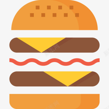 汉堡快餐53平的图标图标