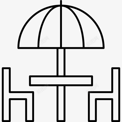 桌子椅子酒店图标svg_新图网 https://ixintu.com 假日 图标 桌子 椅子 系列 细节 酒店 雨伞 餐厅
